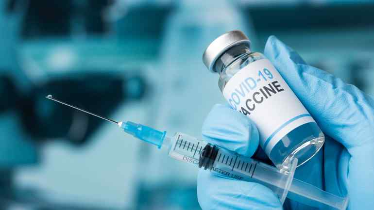 Covid still life with vaccine